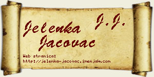 Jelenka Jačovac vizit kartica